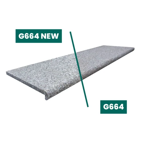 Przejdź do produktu Stopnica Granitowa G664 New 135x35x2 Bullnose
