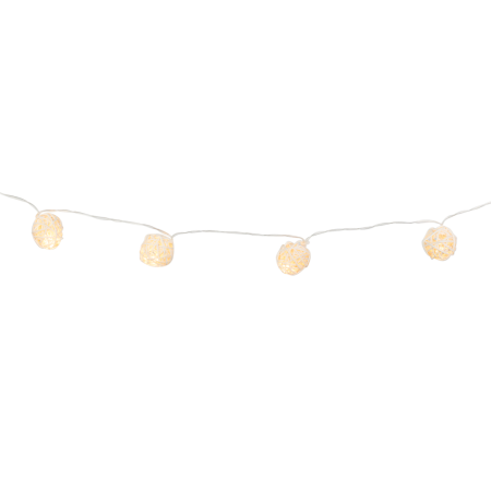 RATTANOWE KULE 10SZT LED 2*AA