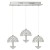 LAMPA WISZĄCA VENUS 3x5W LED
