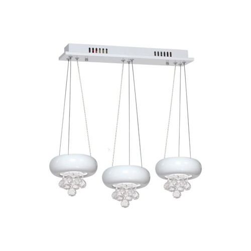 Przejdź do produktu LAMPA WISZĄCA LUX BIANCO 3X6W LED