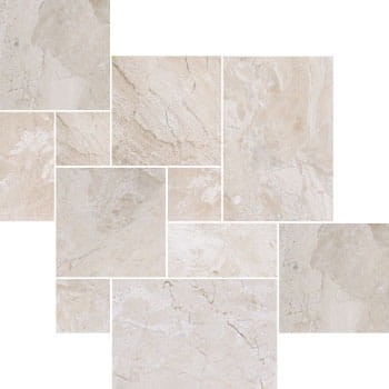 Przejdź do produktu Płytki marmurowe Coffee White| Queen Beige Antykowana Bębnowana komplet = 0,742m2