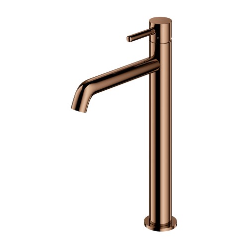 Przejdź do produktu Y bateria umywalkowa wysoka, miedź połysk