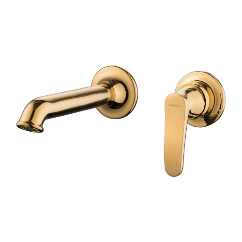 Przejdź do produktu ART DECO bateria umywalkowa podtynkowa, złoty połysk