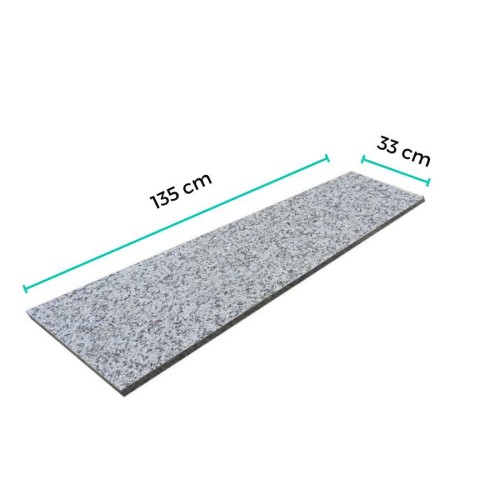 Przejdź do produktu Stopnica granitowa płomień G602 135x33x2