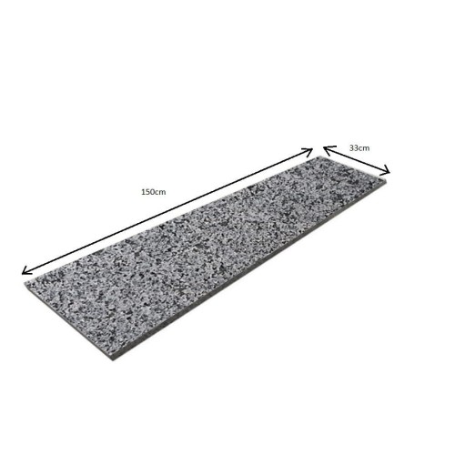 Przejdź do produktu Stopnica granitowa Dark Grey New G654 płomieniowana 150x33x3