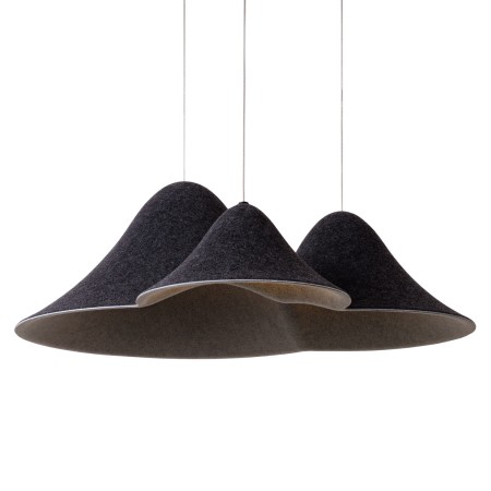MAXLIGHT P0565 LAMPA WISZACA BELLMOND BLACK&amp;GREY