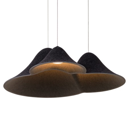 MAXLIGHT P0565 LAMPA WISZACA BELLMOND BLACK&amp;GREY