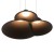 MAXLIGHT P0565 LAMPA WISZACA BELLMOND BLACK&amp;GREY