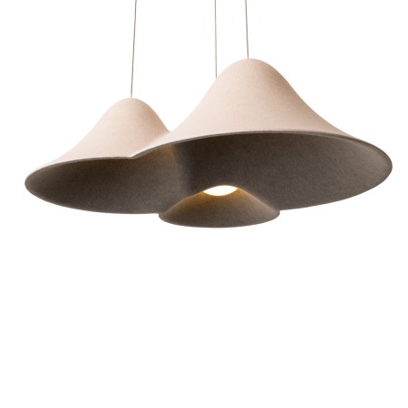 MAXLIGHT P0566 LAMPA WISZACA BELLMOND CREAM&amp;GREY