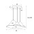 MAXLIGHT P0566 LAMPA WISZACA BELLMOND CREAM&amp;GREY