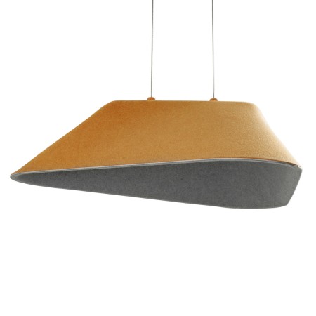 MAXLIGHT P0569 LAMPA WISZACA CARBON EARTH YELLOW&amp;GREY
