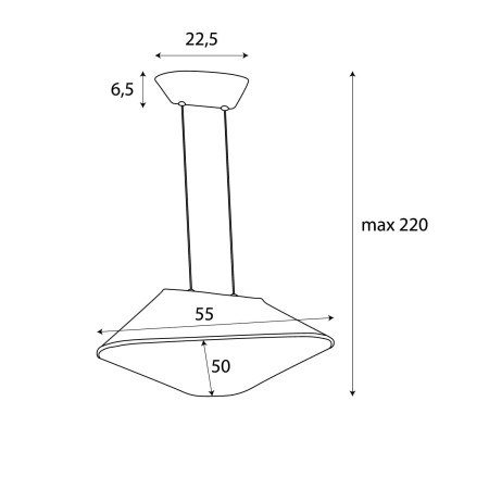 MAXLIGHT P0568 LAMPA WISZACA CARBON CREAM&amp;GREY