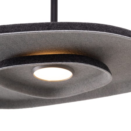 MAXLIGHT P0560 LAMPA WISZACA DEUX BLACK&amp;GREY