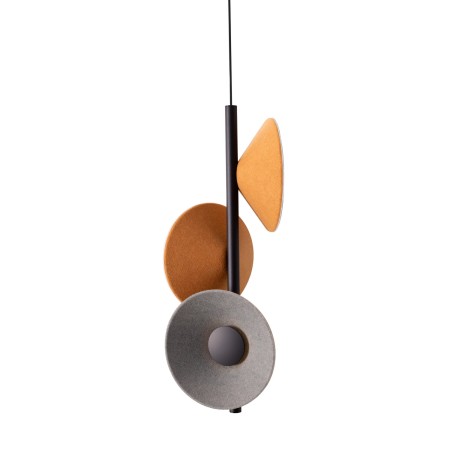 MAXLIGHT P0564 LAMPA WISZACA PURO EARTH YELLOW&amp;GREY