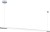 MAXLIGHT P0359 LAMPA WISZĄCA ORGANIC HORIZON 150CM CHROM