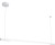 MAXLIGHT P0357 LAMPA WISZĄCA ORGANIC HORIZON 100CM BIAŁA