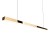 MAXLIGHT P0425D LAMPA WISZĄCA TRIO 1 ZŁOTA ŚCIEMNIALNA
