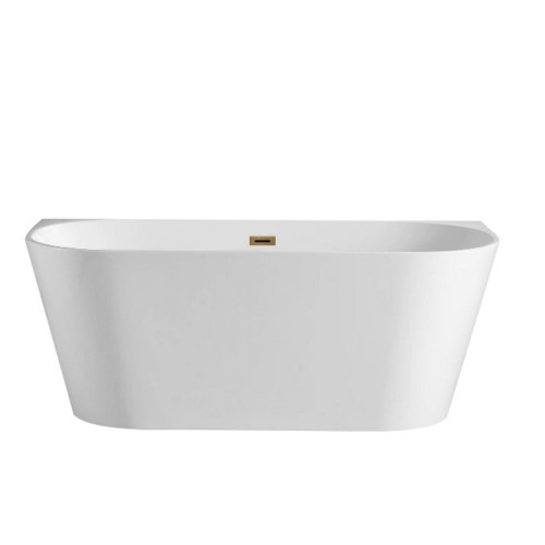 Przejdź do produktu Wanna wolnostojąca przyścienna VIVA z pokrywką GOLD - 170 x 80 cm