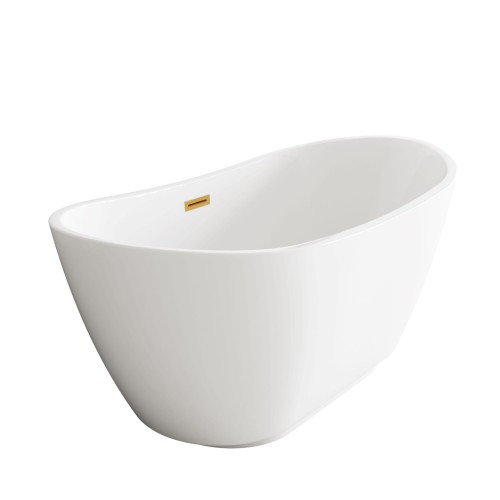 Przejdź do produktu Wanna wolnostojąca PARMA z pokrywką MIRROR GOLD - 170 x 72 cm