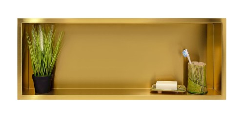 Przejdź do produktu WALL-BOX ONE Gold / Brass - Półka pojedyncza złota 90x30x7 cm
