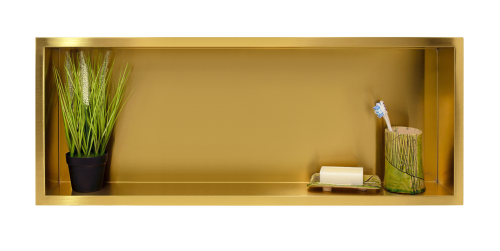 Przejdź do produktu WALL-BOX ONE Gold / Brass - Półka pojedyncza złota 90x30x10 cm