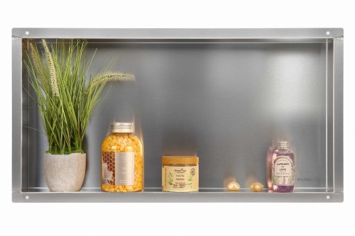 Przejdź do produktu WALL-BOX NO RIM - Półka wnękowa bezramkowa INOX 60x30x10 cm