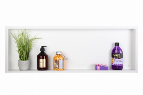 Przejdź do produktu WALL-BOX No Rim White - Półka wnękowa bezramkowa biała 90x30x10 cm