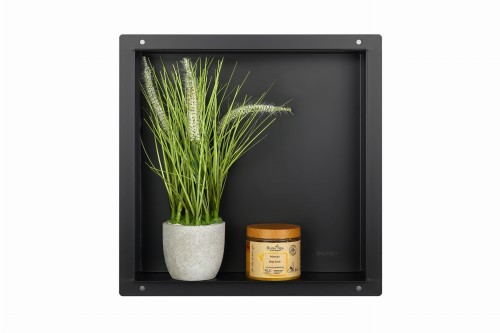 Przejdź do produktu WALL-BOX No Rim Black - Półka wnękowa bezramkowa czarna 30x30x7 cm
