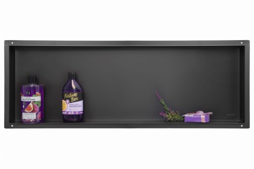Przejdź do produktu WALL-BOX No Rim Black - Półka wnękowa bezramkowa czarna 90x30x7 cm