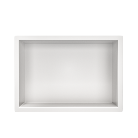 Półka wnękowa ze stali nierdzewnej biała 30x20x10